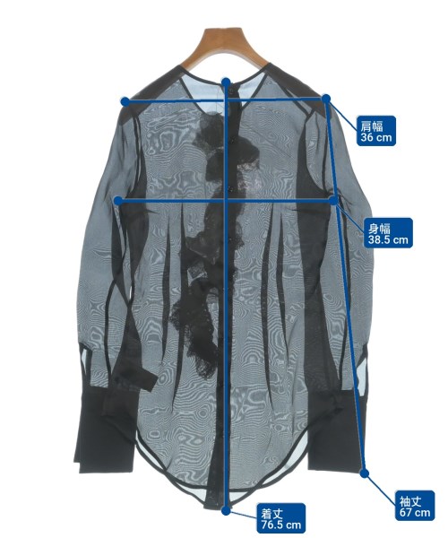 ERMANNO SCERVINO（エルマノシェルビーノ）ブラウス 黒 サイズ:38(S位) レディース/2200697344175