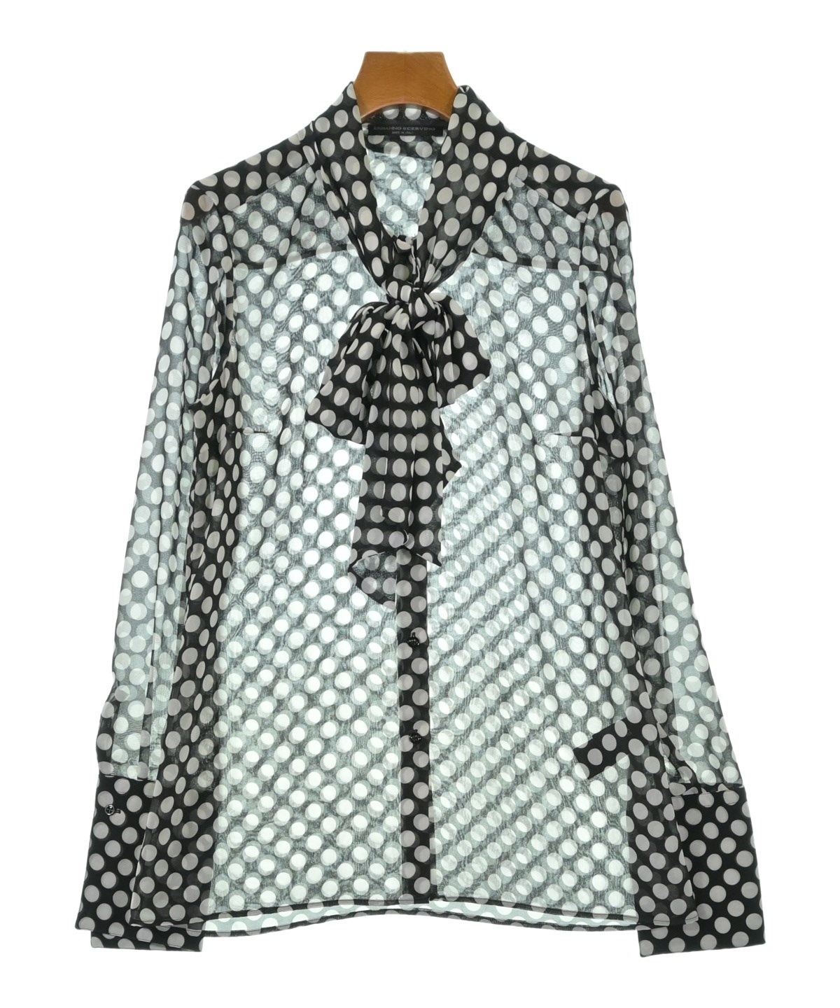 ERMANNO SCERVINO（エルマノシェルビーノ）ブラウス 黒 サイズ:42(M位