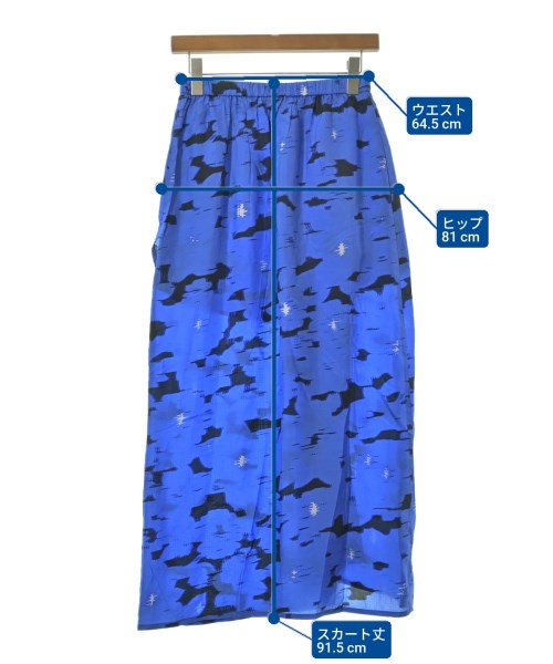 christian wijnants（クリスチャンワイナンツ）ロング・マキシ丈スカート 青 サイズ:34(XXS位) レディース/2200634164040