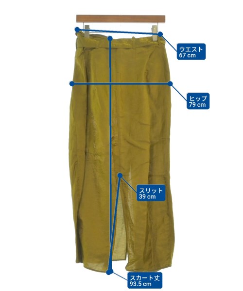 christian wijnants（クリスチャンワイナンツ）ロング・マキシ丈スカート ゴールド サイズ:36(XS位) レディース/2200658807022