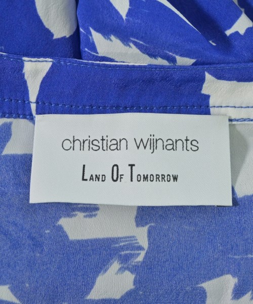 christian wijnants（クリスチャンワイナンツ）ブラウス 青 サイズ:36(XS位) レディース/2200733281150