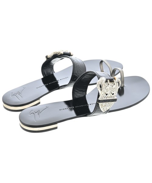 GIUSEPPE ZANOTTI DESIGN（ジュゼッペザノッティーデサイン）サンダル 黒 サイズ:EU37 1/2(24cm位) レディース/2200696231605