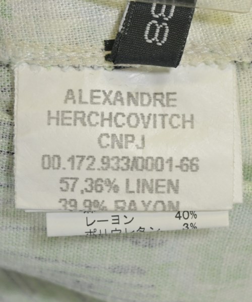 ALEXANDRE HERCHCOVITCH（アレキサンドル　ヘルシュコヴィッチ）その他 白 サイズ:38(XXL位) メンズ/2200704251052