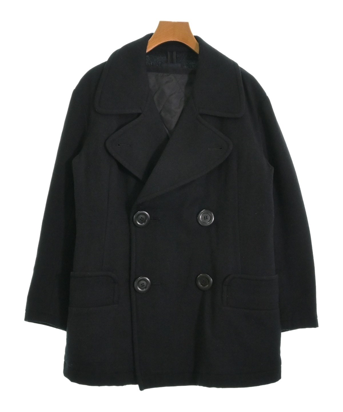 LIMI feu（リミフゥ）ピーコート 紺 サイズ:S レディース