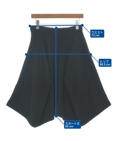 LIMI feu（リミフゥ）ひざ丈スカート 黒 サイズ:2(S位) レディース/2200640012076