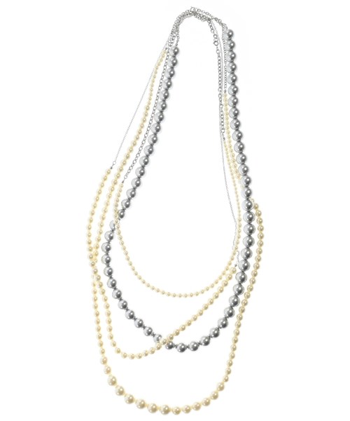 LIMI feu（リミフゥ）ネックレス 白 サイズ:- レディース/2200640394011