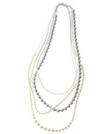 LIMI feu（リミフゥ）ネックレス 白 サイズ:- レディース/2200640394011