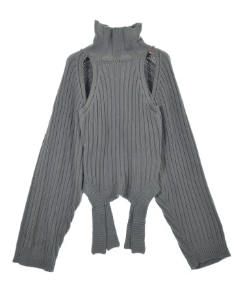 新品 タグ付き LIMI feu / リミフゥ　ブロックチェックニット セール】ブロックチェックニット（ニット/セーター）｜KBF