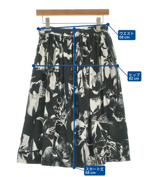 LIMI feu（リミフゥ）ひざ丈スカート 黒 サイズ:S レディース/2200633124137