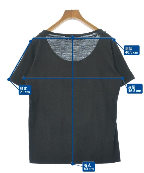 LIMI feu（リミフゥ）Tシャツ・カットソー 黒 サイズ:S レディース/2200634060038