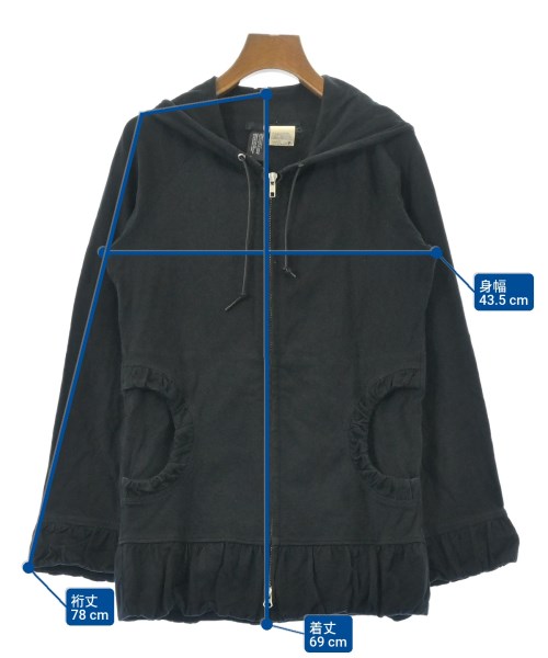 LIMI feu（リミフゥ）パーカー 黒 サイズ:S レディース/2200634060601