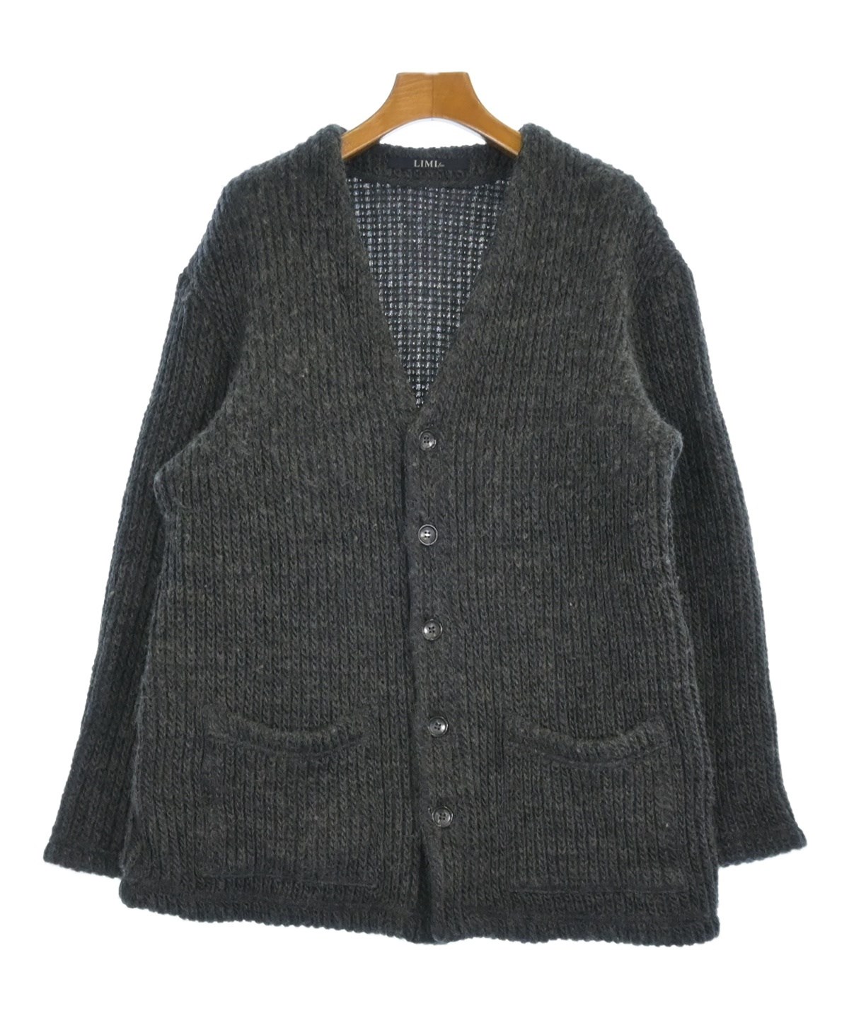 LIMI feu リミフゥ　デザイン トップス カーディガン 日本製 X3971 LIMI feu（リミフゥ）カーディガン グレー サイズ:2(S位