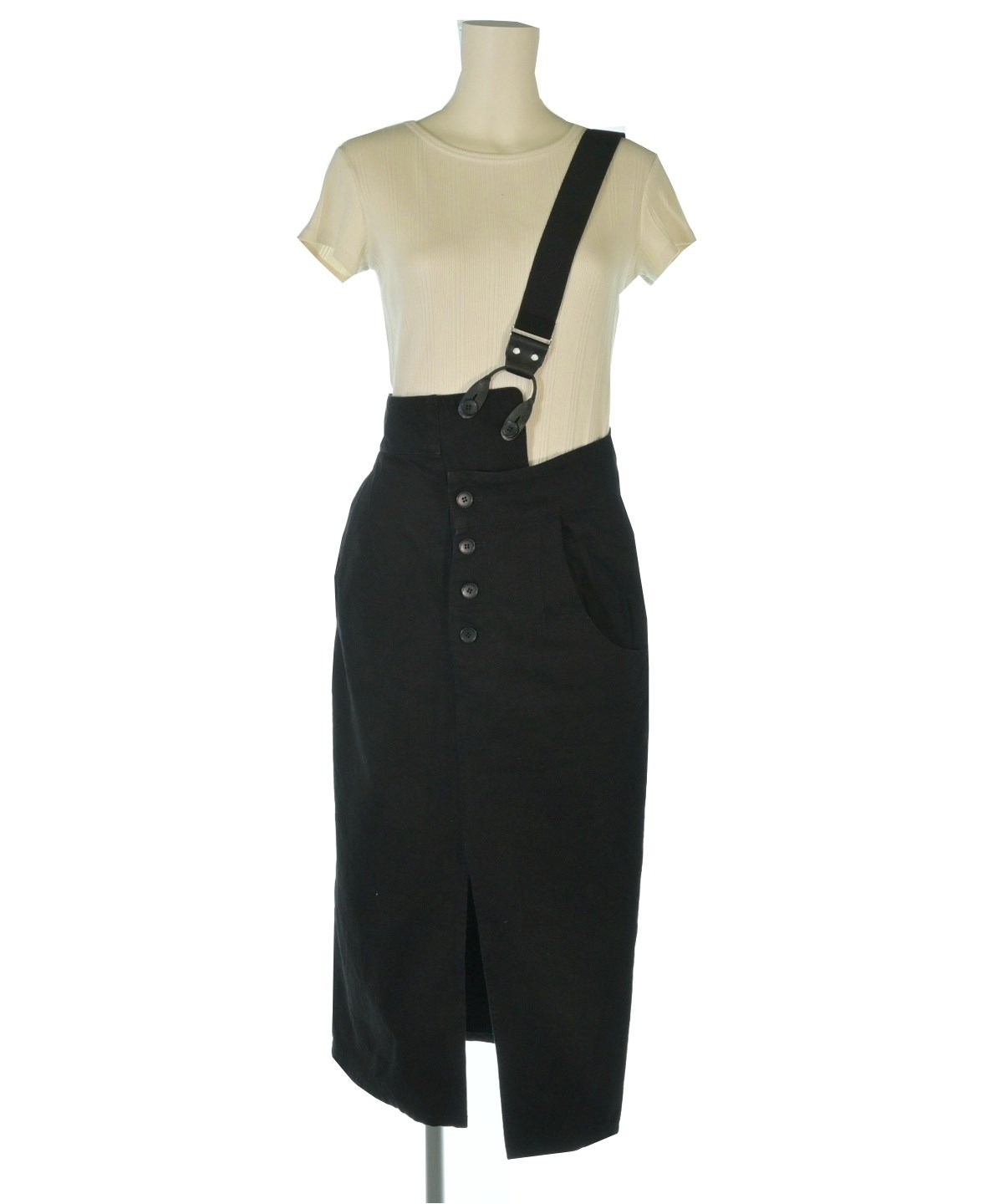 LIMI feu（リミフゥ）ロング・マキシ丈スカート 黒 サイズ:2(S位