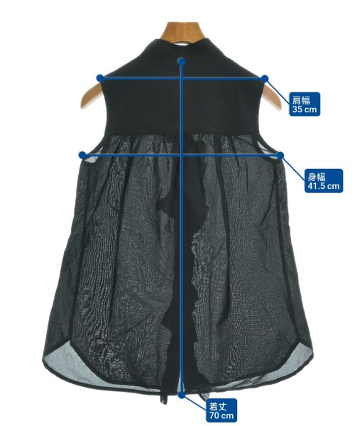 LIMI feu（リミフゥ）ブラウス 黒 サイズ:S レディース/2200625150052