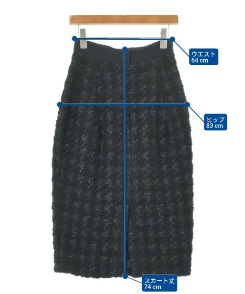 LIMI feu（リミフゥ）ロング・マキシ丈スカート 黒 サイズ:S レディース/2200633072032