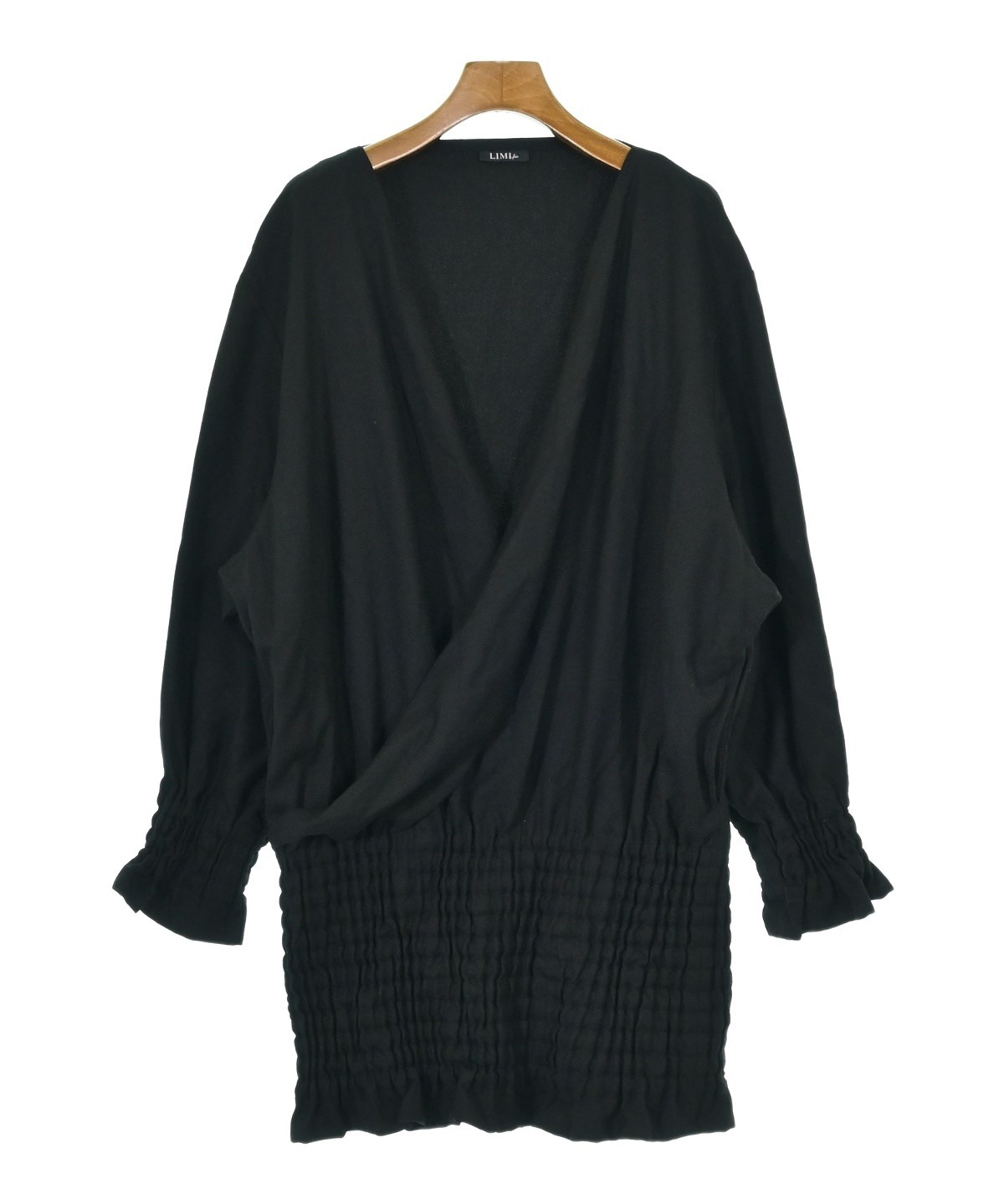 リミフゥ LIMI feu サイズS 黒×ベージュ レディース 冬物 コート LIMI feu(リミフゥ) コート サイズS レディース - ダークネイビー 長袖