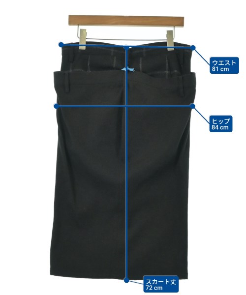 LIMI feu（リミフゥ）ロング・マキシ丈スカート 黒 サイズ:S レディース/2200667213036