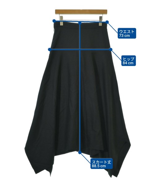 LIMI feu（リミフゥ）ロング・マキシ丈スカート 黒 サイズ:S レディース/2200665158070