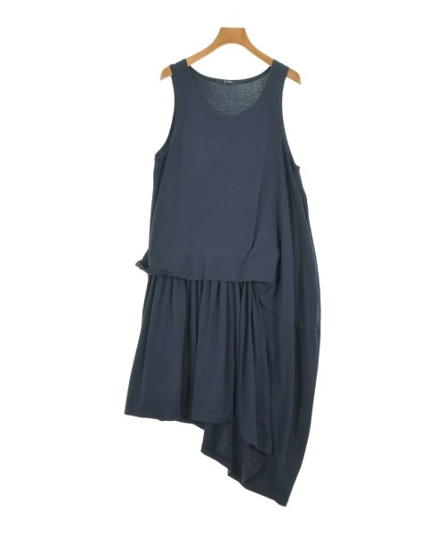 LIMI feu(リミフー)ワンピース 紺 サイズ:2(S位)/2200679036012