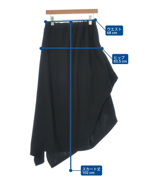 LIMI feu（リミフゥ）ロング・マキシ丈スカート 黒 サイズ:2(S位) レディース/2200651867023