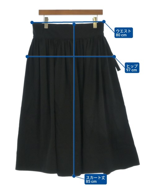 LIMI feu（リミフゥ）ロング・マキシ丈スカート 黒 サイズ:S レディース/2200648798040