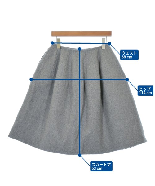 LIMI feu（リミフゥ）ミニスカート グレー サイズ:S レディース/2200650268029