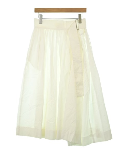 LIMI feu(リミフー)ロング・マキシ丈スカート 白 サイズ:S/2200671633011