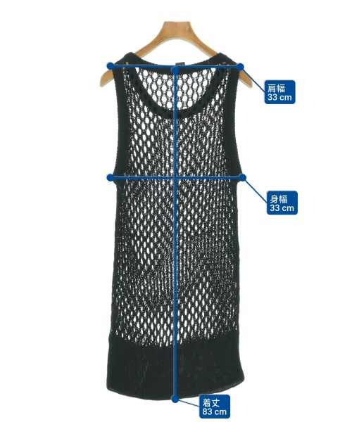 LIMI feu（リミフゥ）ベスト/ノースリーブ 黒 サイズ:S レディース/2200671633073