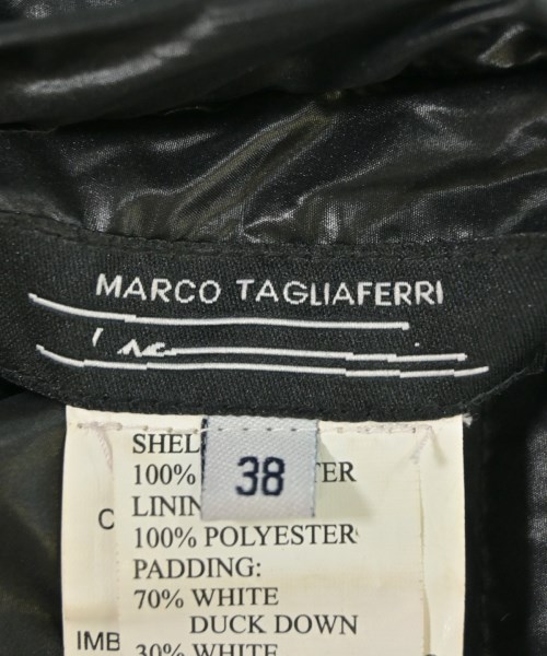 MARCO TAGLIAFERRI（マルコタリアフェリ）ダウンジャケット/ダウンベスト 黒 サイズ:38(S位) レディース/2200626215026