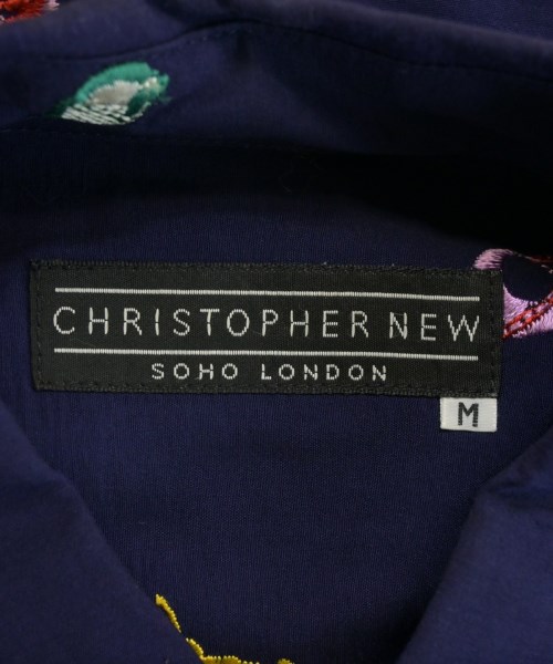 CHRISTOPHER NEW（クリストファーニュー）カジュアルシャツ 紺 サイズ:M メンズ/2200692338940