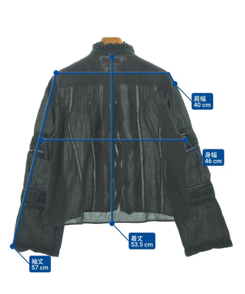 ISABEL MARANT（イザベルマラン）カジュアルシャツ 黒 サイズ:34(XXS位) レディース/2200620260022