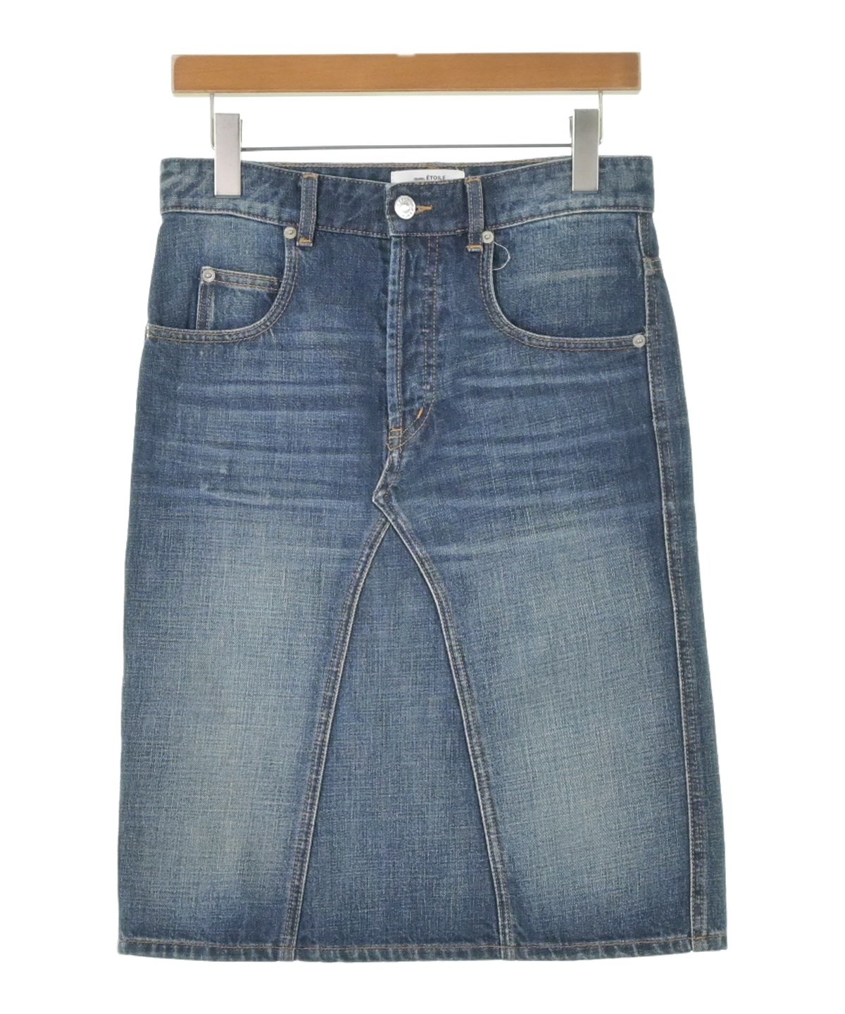 ISABEL MARANT（イザベルマラン）ひざ丈スカート 紺 サイズ:34(XXS位