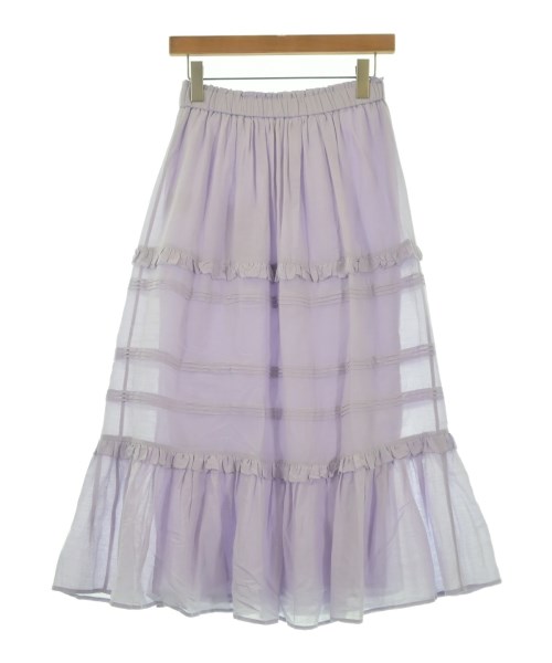 ISABEL MARANT（イザベルマラン）ひざ丈スカート 紫 サイズ:34(S位) レディース/2200642891051