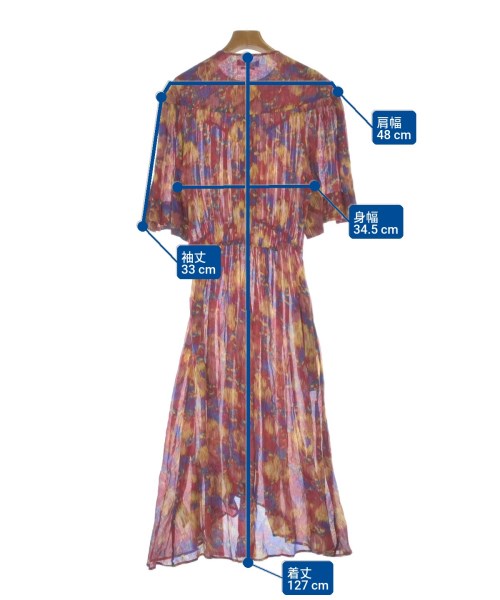 ISABEL MARANT（イザベルマラン）ワンピース 赤 サイズ:34(XXS位) レディース/2200631196822