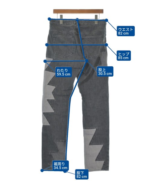 ISABEL MARANT（イザベルマラン）デニムパンツ グレー サイズ:29(S位) メンズ/2200659344014