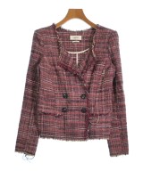 ISABEL MARANT ETOILE（イザベルマランエトワール）ノーカラージャケット 赤 サイズ:34(XXS位) レディース/2200659969088
