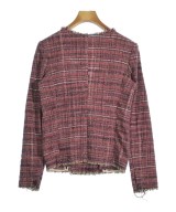 ISABEL MARANT ETOILE（イザベルマランエトワール）ノーカラージャケット 赤 サイズ:34(XXS位) レディース/2200659969088