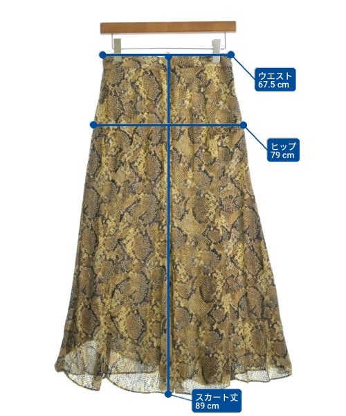 ISABEL MARANT（イザベルマラン）ロング・マキシ丈スカート ベージュ サイズ:36(XS位) レディース/2200725445133