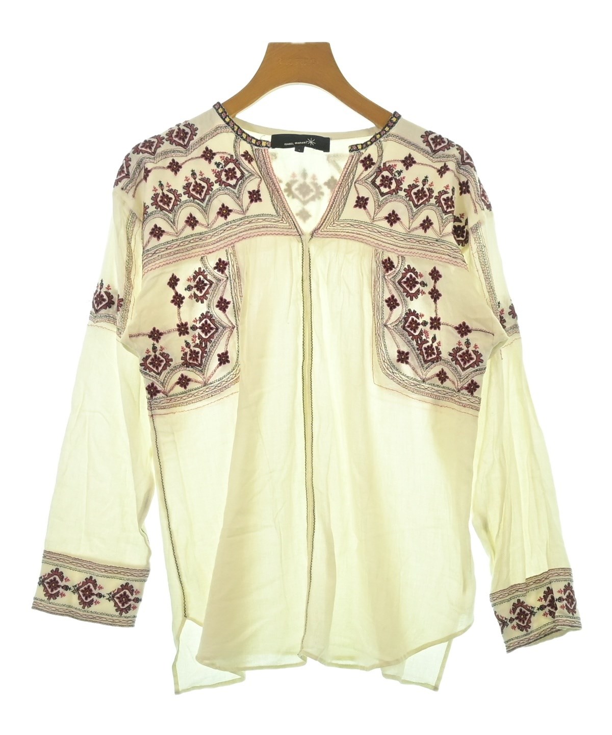 ISABEL MARANT イザベルマラン カジュアルシャツ S 赤 【古着】【中古】【送料無料】 ISABEL MARANT（イザベルマラン）カジュアルシャツ 白 サイズ:1(S位