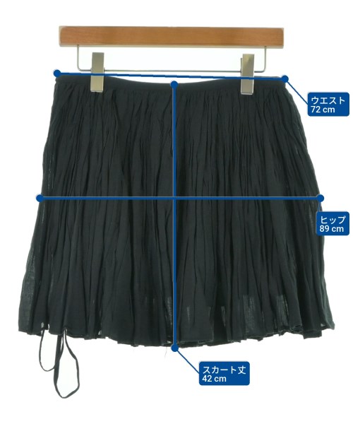Hussein Chalayan（フセインチャラヤン）ミニスカート 黒 サイズ:38(S位) レディース/2200615690070