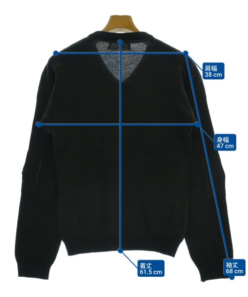 Hussein Chalayan（フセインチャラヤン）ニット・セーター 黒 サイズ:44(S位) メンズ/2200621180060