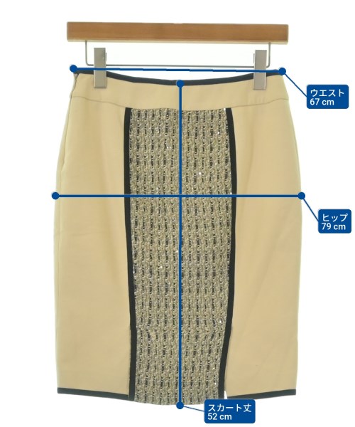Blumarine（ブルマリン）ひざ丈スカート ベージュ サイズ:38(S位) レディース/2200626615055