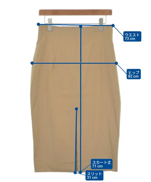 Blumarine（ブルマリン）ひざ丈スカート ベージュ サイズ:42(M位) レディース/2200650737181