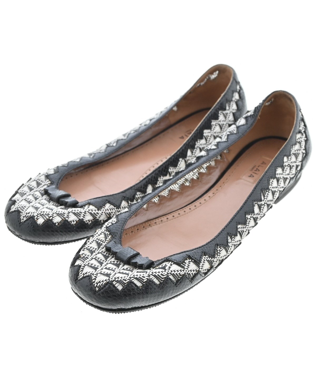 ALAIA（アライア）バレエシューズ/オペラシューズ 白 サイズ:-(22.5cm 
