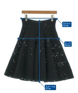 ALAIA（アライア）ひざ丈スカート 黒 サイズ:38(S位) レディース/2200615989051
