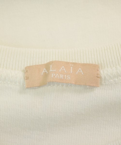 ALAIA（アライア）Tシャツ・カットソー 白 サイズ:38(S位) レディース/2200701763435