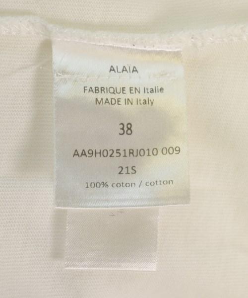 ALAIA（アライア）Tシャツ・カットソー 白 サイズ:38(S位) レディース/2200701763435