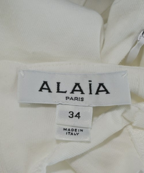 ALAIA（アライア）Tシャツ・カットソー 白 サイズ:34(XXS位) レディース/2200714216072