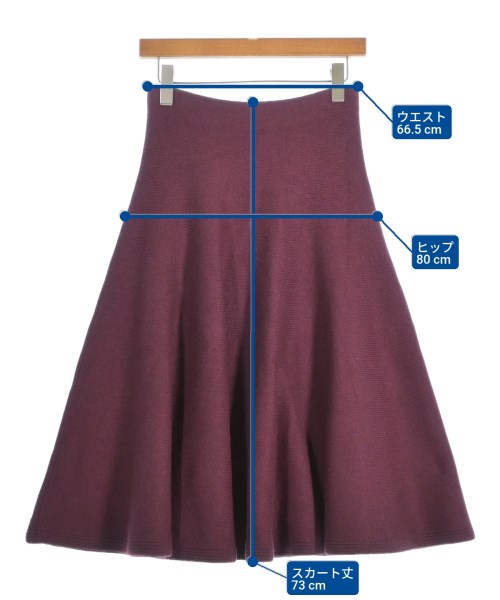 ALAIA（アライア）ロング・マキシ丈スカート 赤 サイズ:36(XS位) レディース/2200648414094