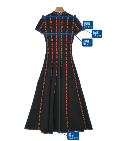 ALAIA（アライア）ワンピース 黒 サイズ:36(XS位) レディース/2200662628019
